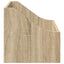 LP pladeæske Sonoma-eg 37 x 33 x 32 cm Konstrueret træ