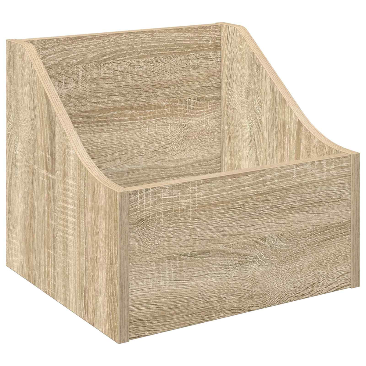 LP pladeæske 2 stk. Sonoma-eg 37 x 33 x 32 cm Konstrueret træ