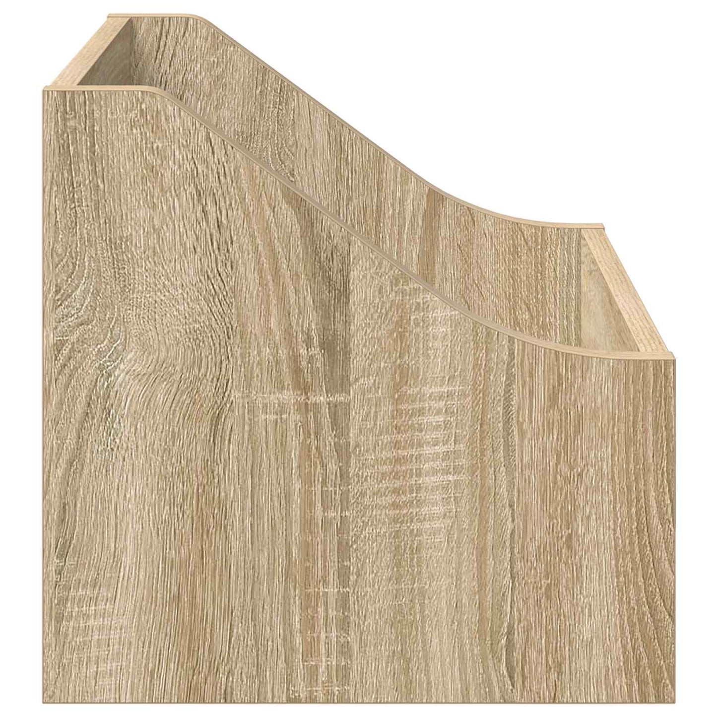 LP pladeæske 2 stk. Sonoma-eg 37 x 33 x 32 cm Konstrueret træ