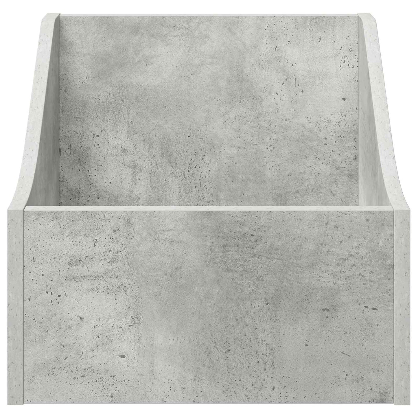 LP pladeæske Betongrå 37 x 33 x 32 cm Konstrueret træ