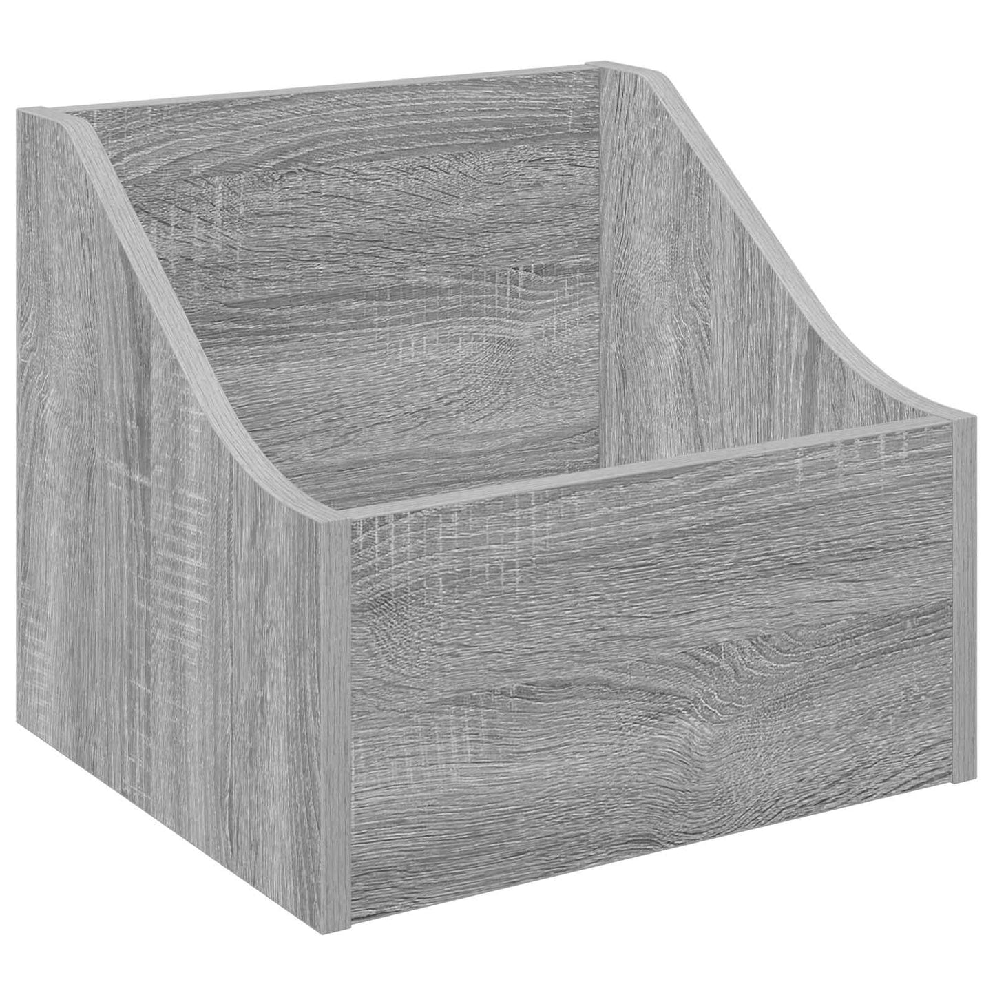 LP pladeæske Grå Sonoma 37 x 33 x 32 cm Konstrueret træ