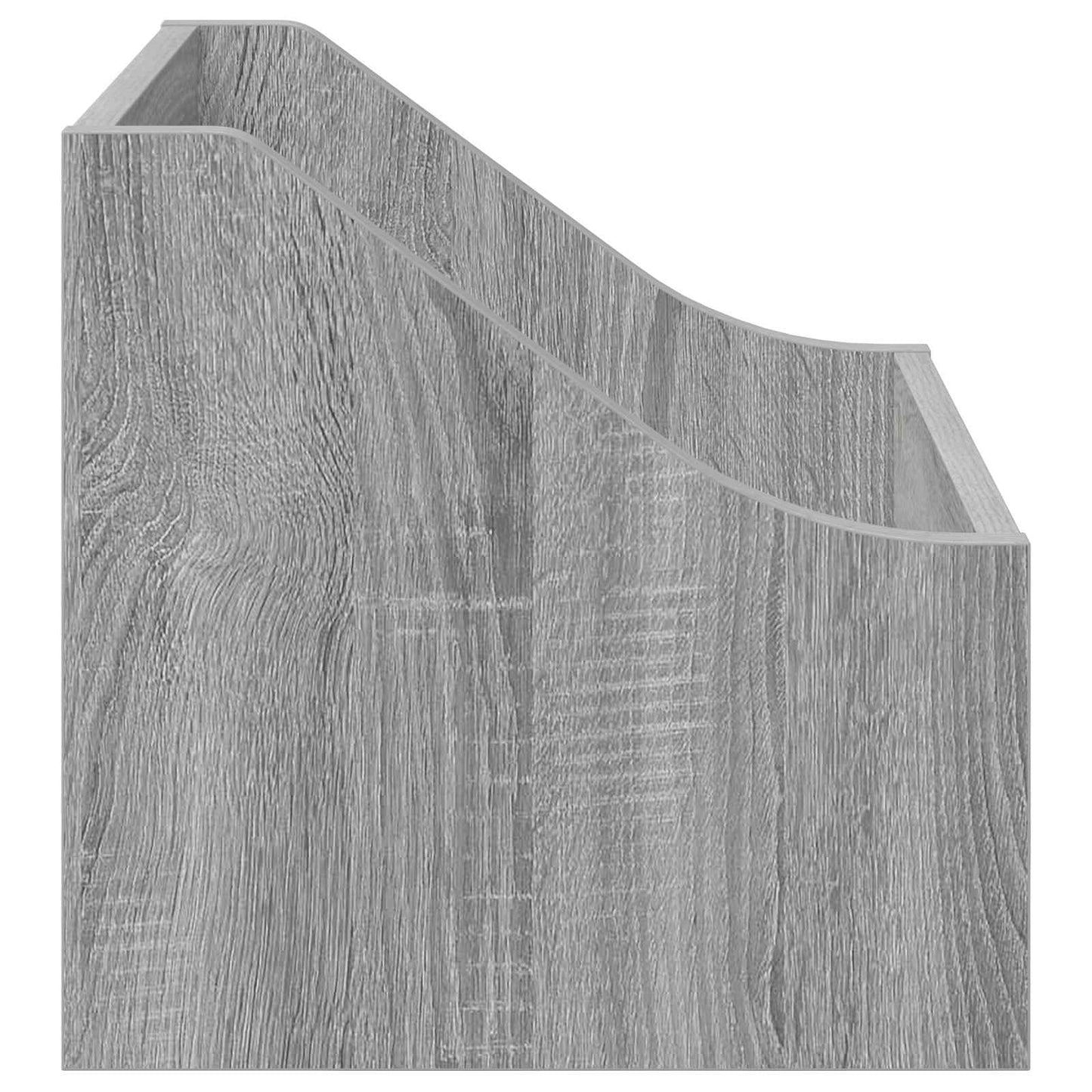 LP pladeæske Grå Sonoma 37 x 33 x 32 cm Konstrueret træ