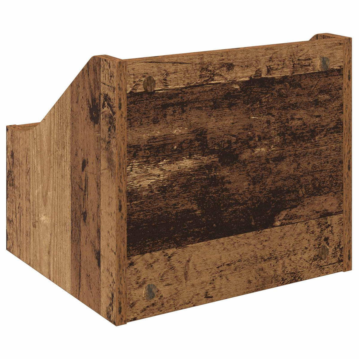 LP pladeæske Gammelt træ 37 x 33 x 32 cm Konstrueret træ