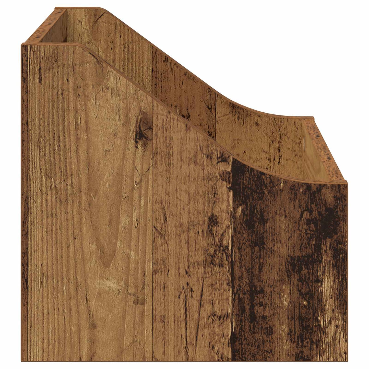 LP pladeæske Gammelt træ 37 x 33 x 32 cm Konstrueret træ