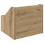 LP pladeæske Artisan-eg 37 x 33 x 32 cm Konstrueret træ