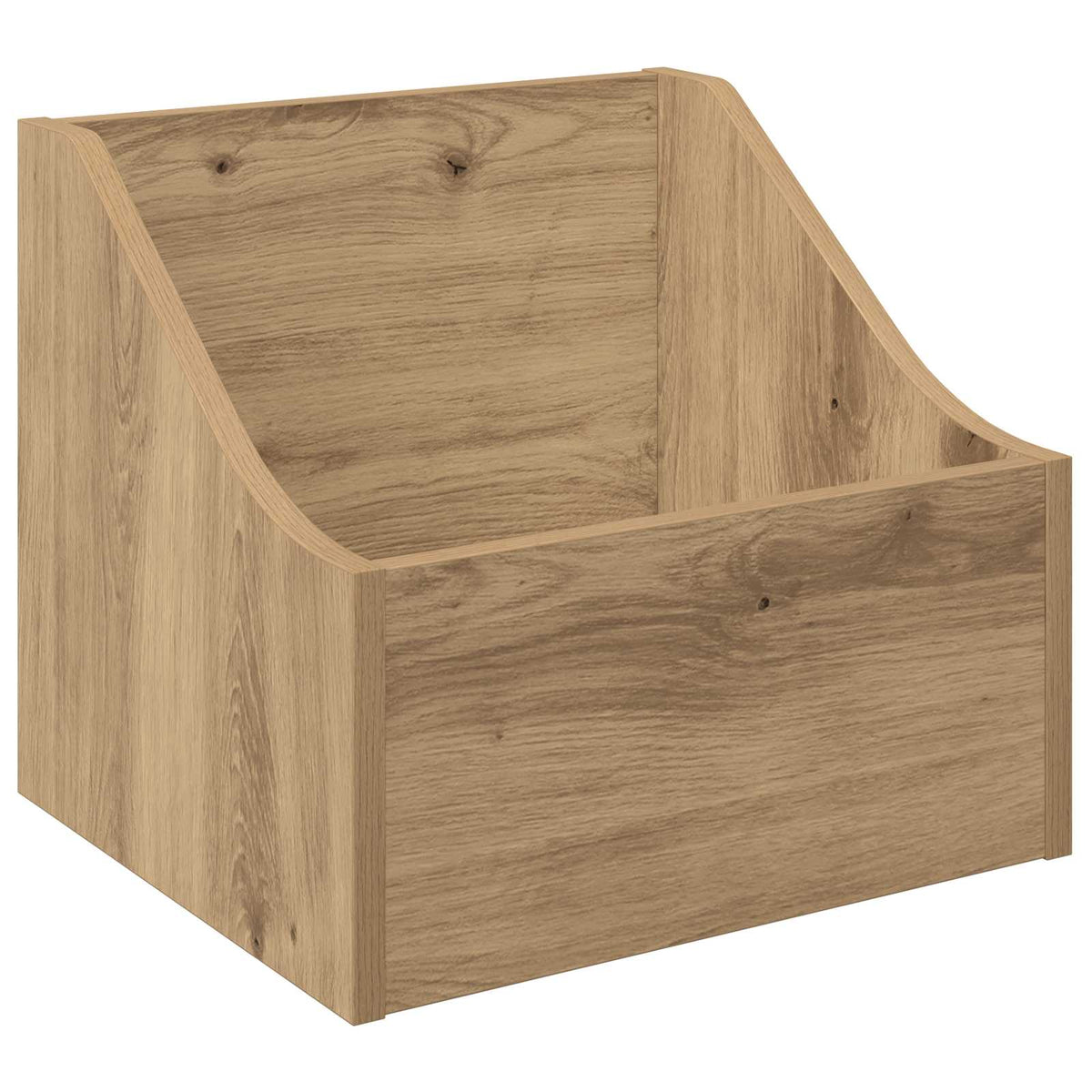 LP pladeæske 2 stk. Artisan-eg 37 x 33 x 32 cm Konstrueret træ