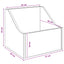 LP pladeæske 2 stk. Artisan-eg 37 x 33 x 32 cm Konstrueret træ