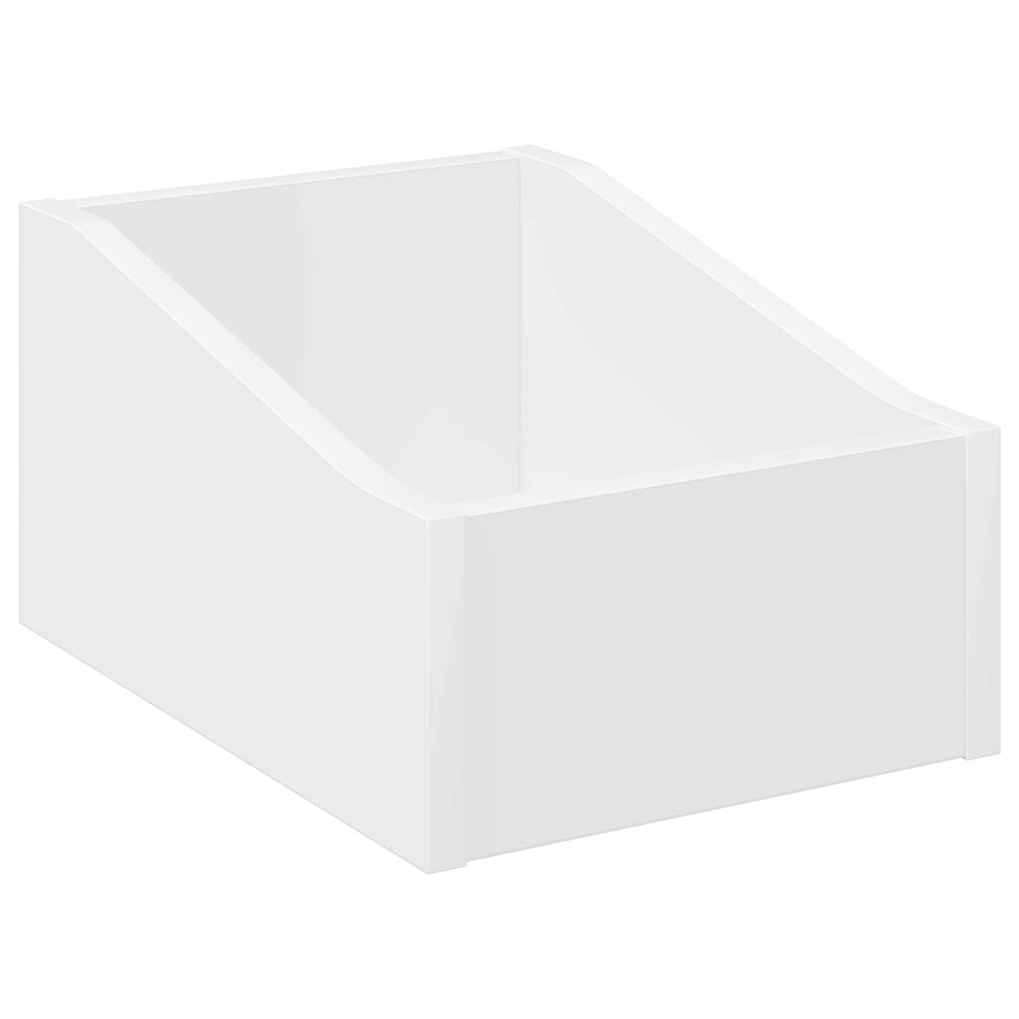 LP pladeæske Hvid 23 x 33 x 16 cm Konstrueret træ