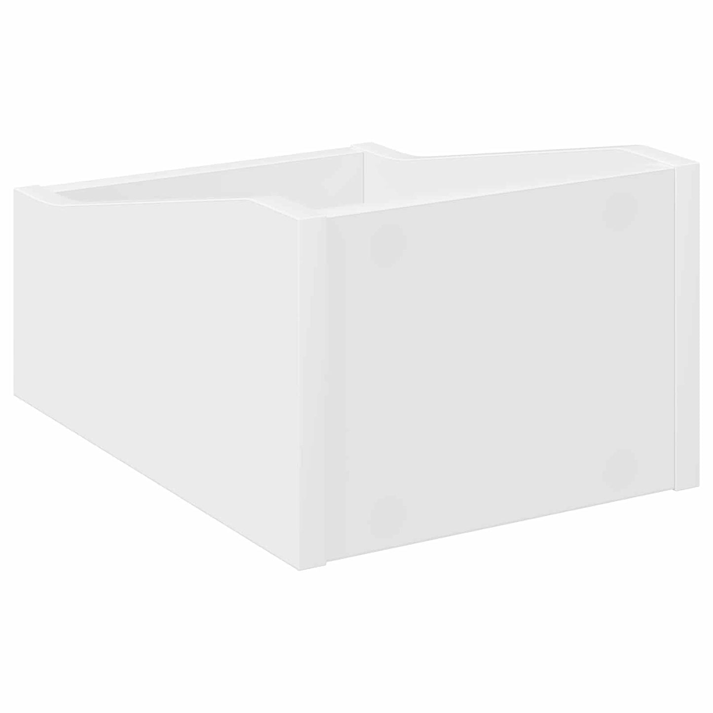 LP pladeæske Hvid 23 x 33 x 16 cm Konstrueret træ