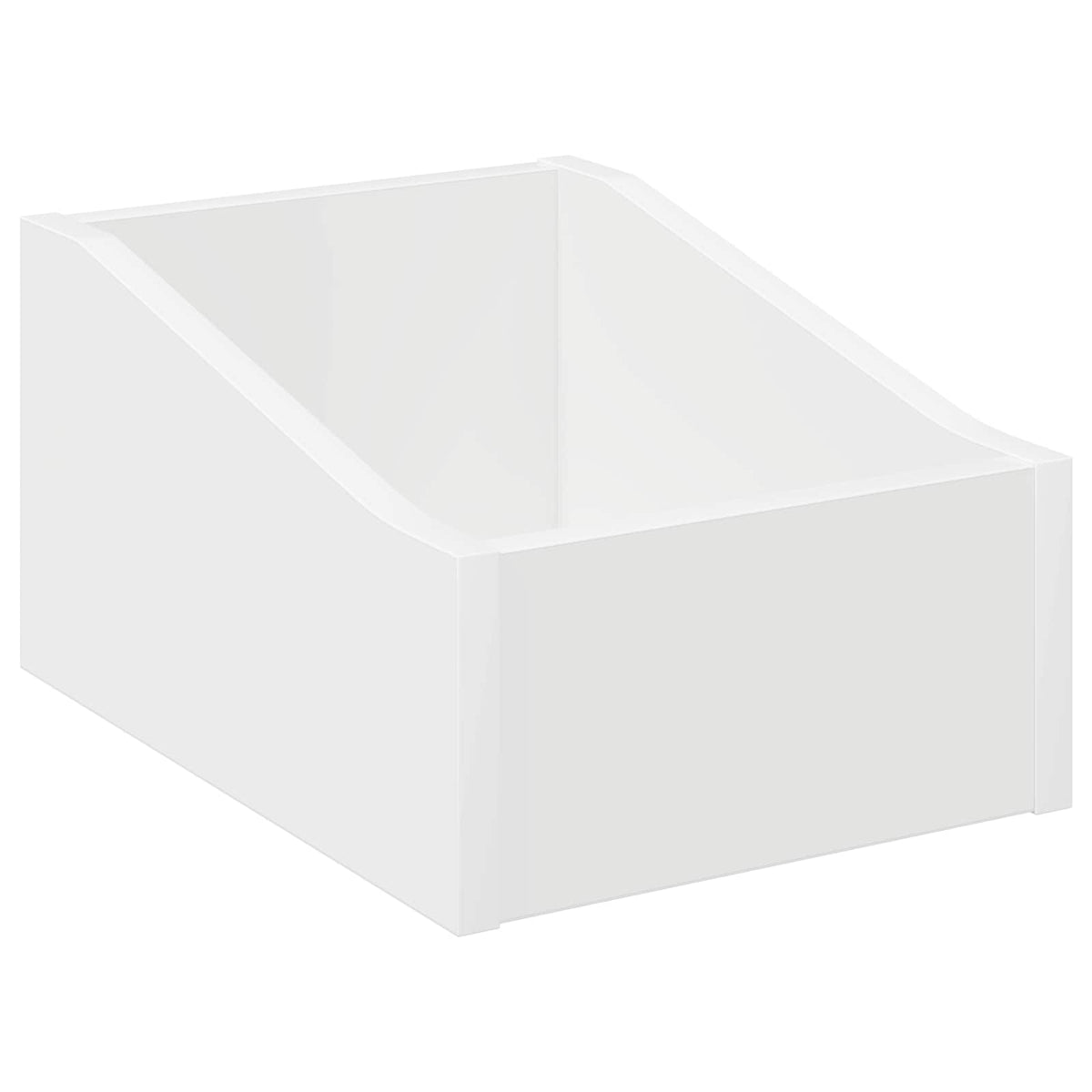 LP pladeæske 2 stk. Hvid 23 x 33 x 16 cm Konstrueret træ