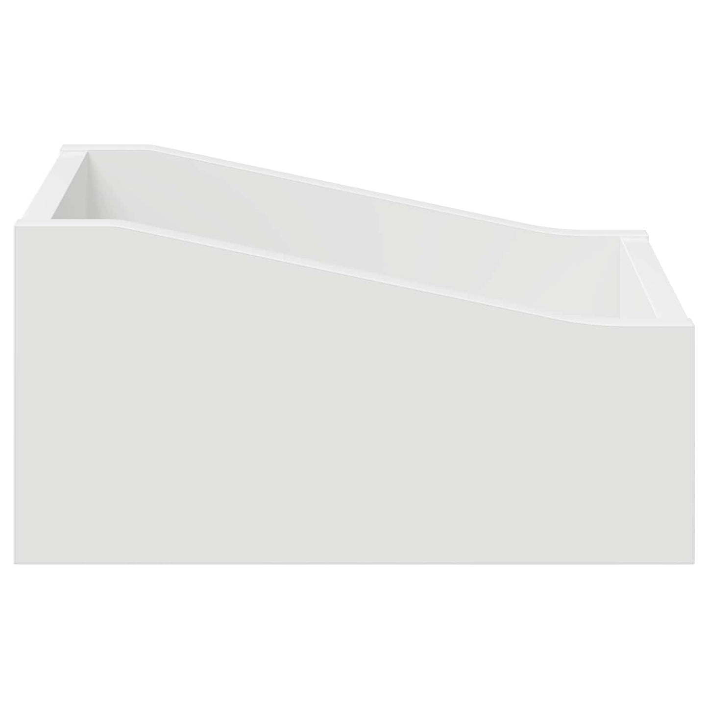 LP pladeæske 2 stk. Hvid 23 x 33 x 16 cm Konstrueret træ
