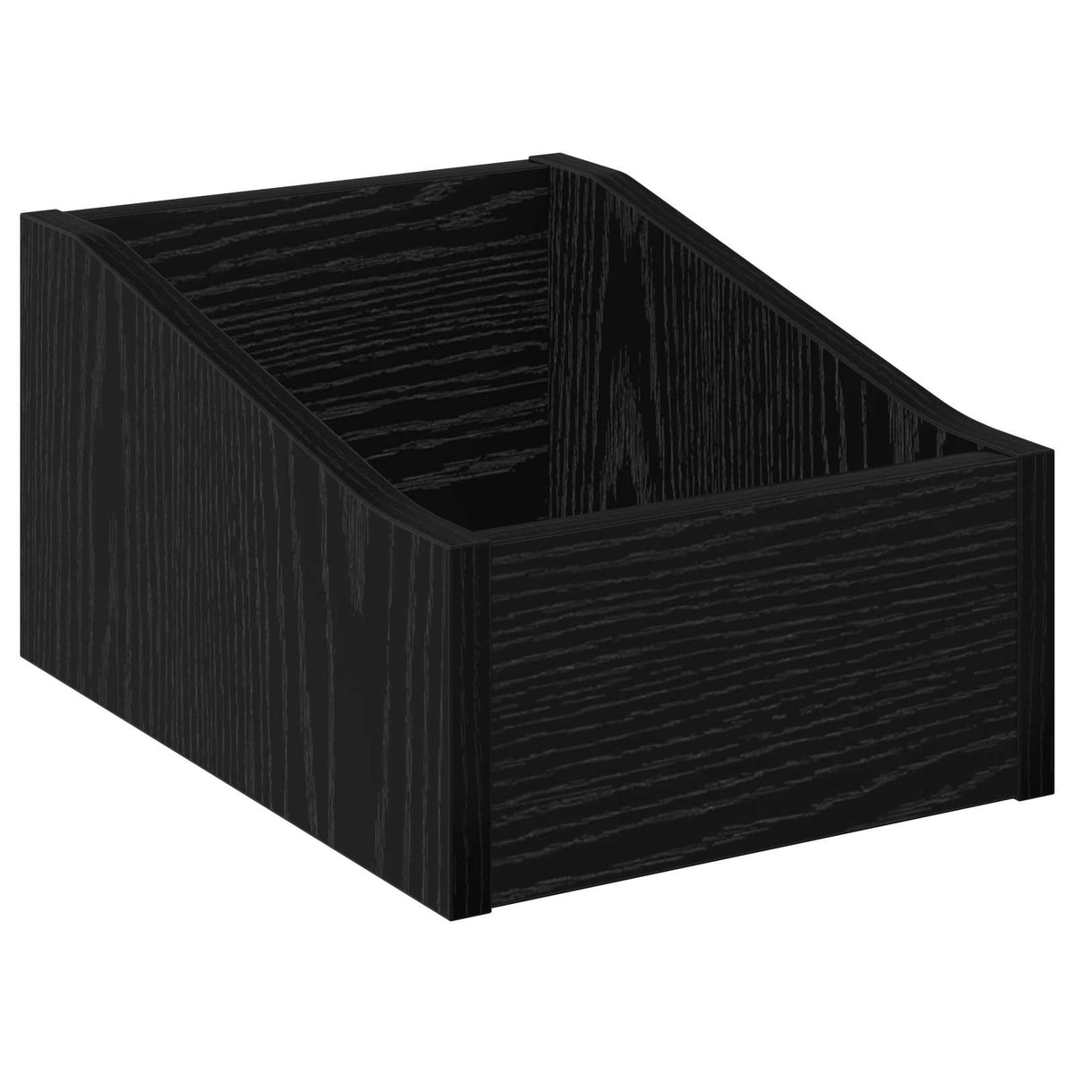 LP pladeæske Sort eg 23 x 33 x 16 cm Konstrueret træ