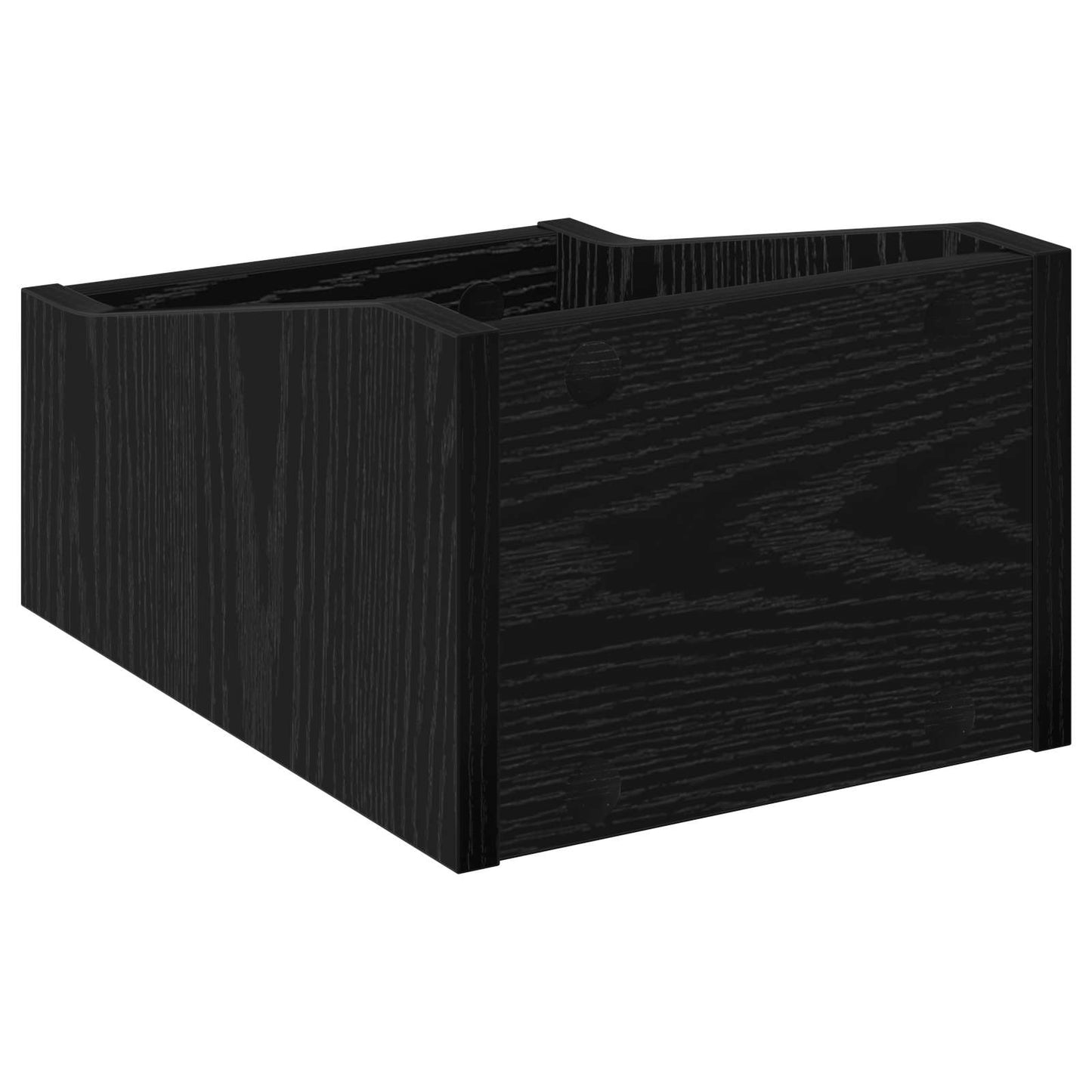 LP pladeæske Sort eg 23 x 33 x 16 cm Konstrueret træ