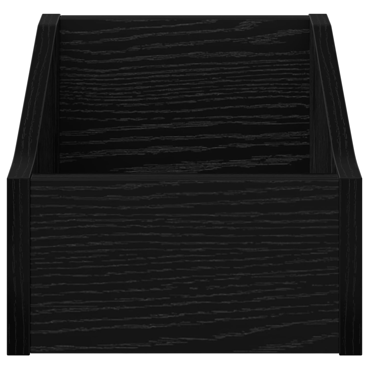 LP pladeæske 2 stk. Sort eg 23 x 33 x 16 cm Konstrueret træ