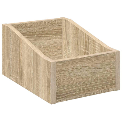 LP pladeæske Sonoma-eg 23 x 33 x 16 cm Konstrueret træ