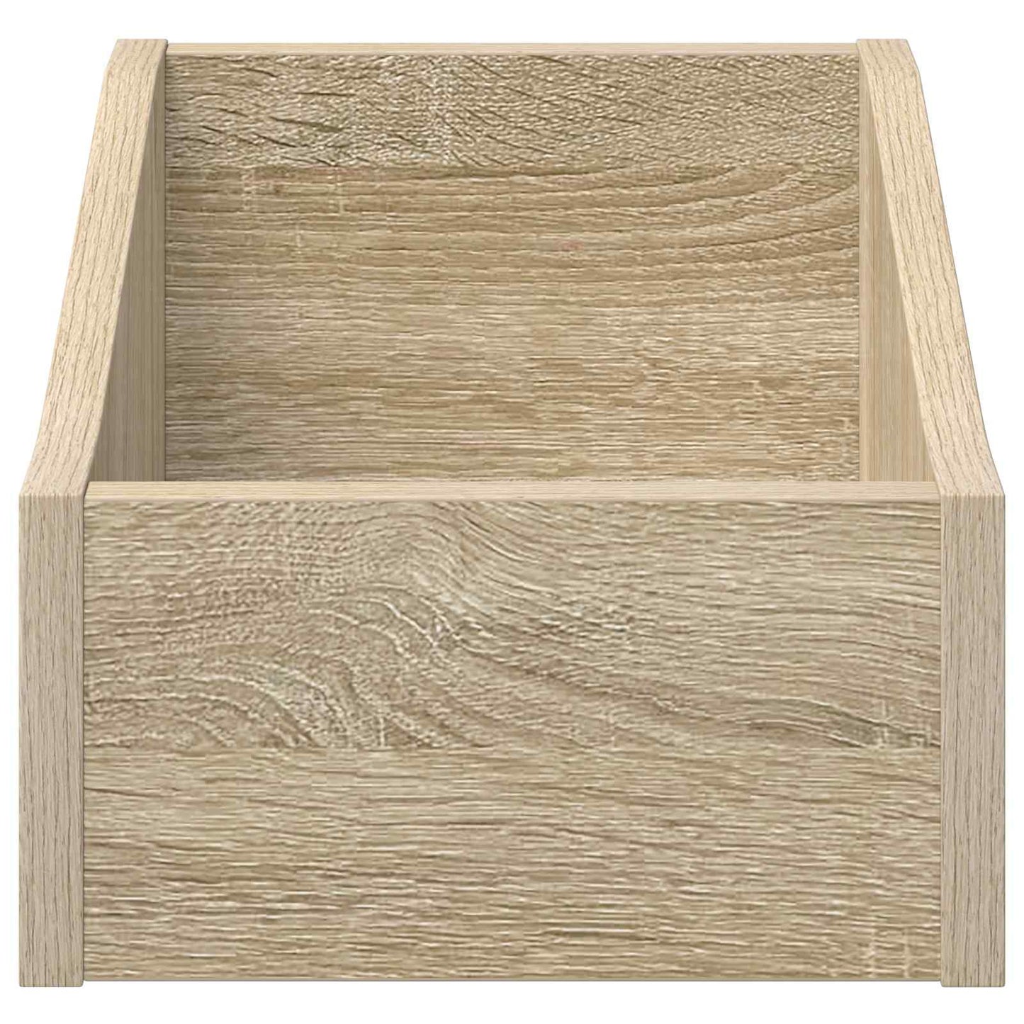 LP pladeæske Sonoma-eg 23 x 33 x 16 cm Konstrueret træ