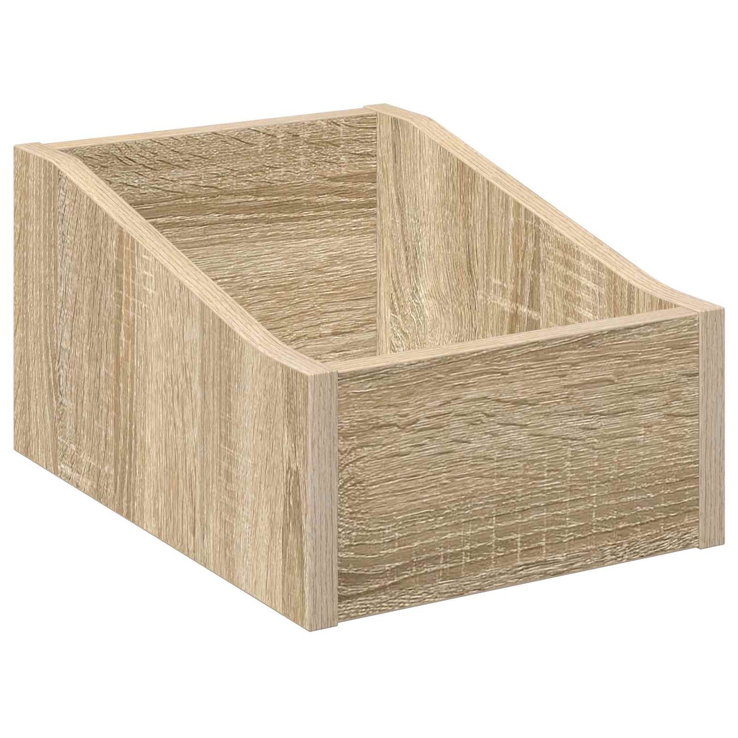 LP pladeæske 2 stk. Sonoma-eg 23 x 33 x 16 cm Konstrueret træ