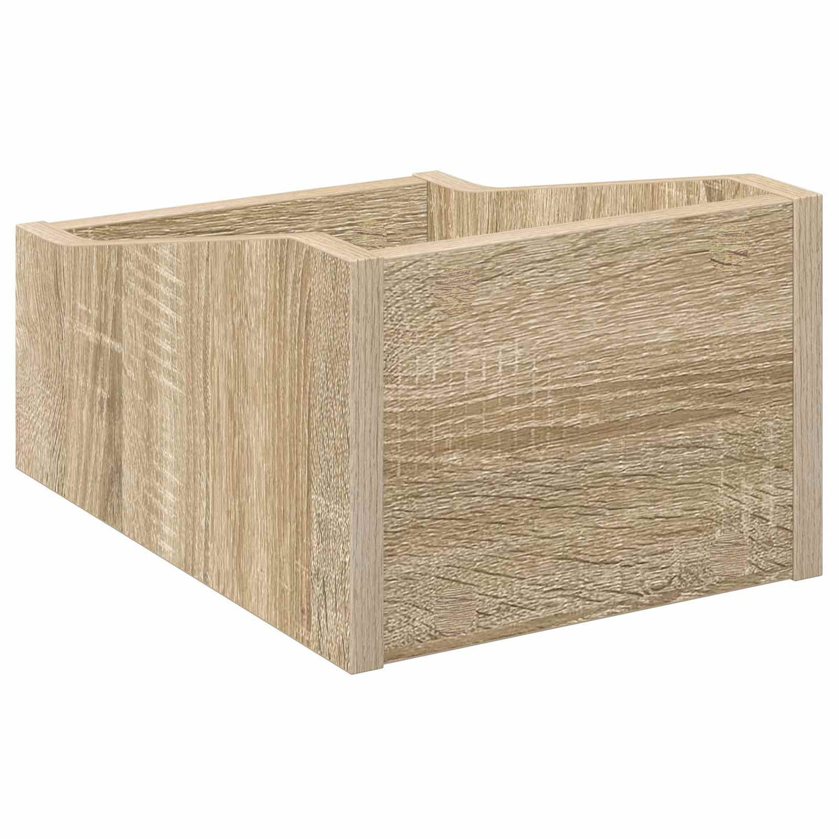 LP pladeæske 2 stk. Sonoma-eg 23 x 33 x 16 cm Konstrueret træ