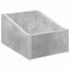 LP pladeæske Betongrå 23 x 33 x 16 cm Konstrueret træ
