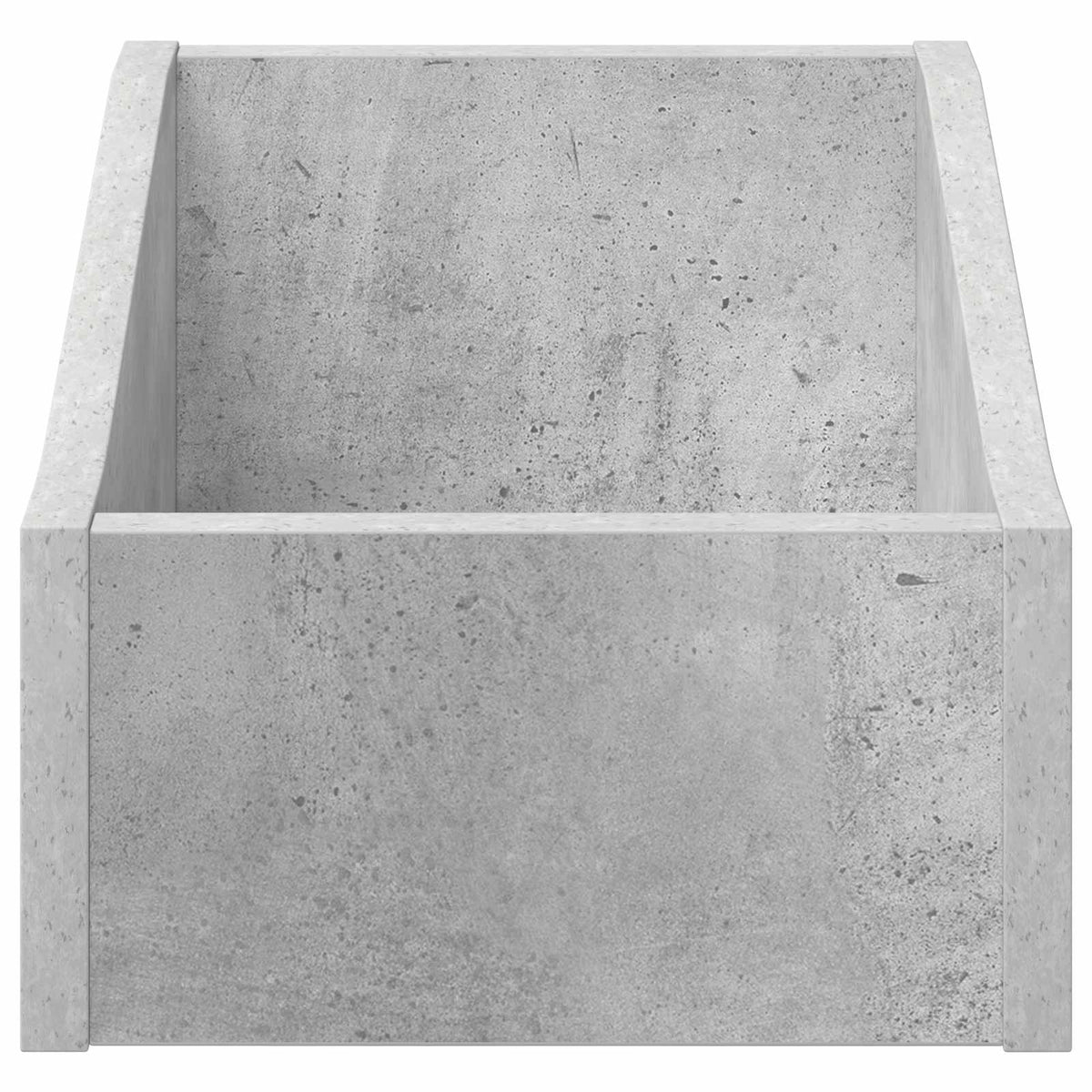 LP pladeæske 2 stk. Betongrå 23 x 33 x 16 cm Konstrueret træ