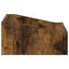 LP pladeæske 2 stk. Røget eg 23 x 33 x 16 cm Konstrueret træ