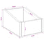 LP pladeæske 2 stk. Røget eg 23 x 33 x 16 cm Konstrueret træ