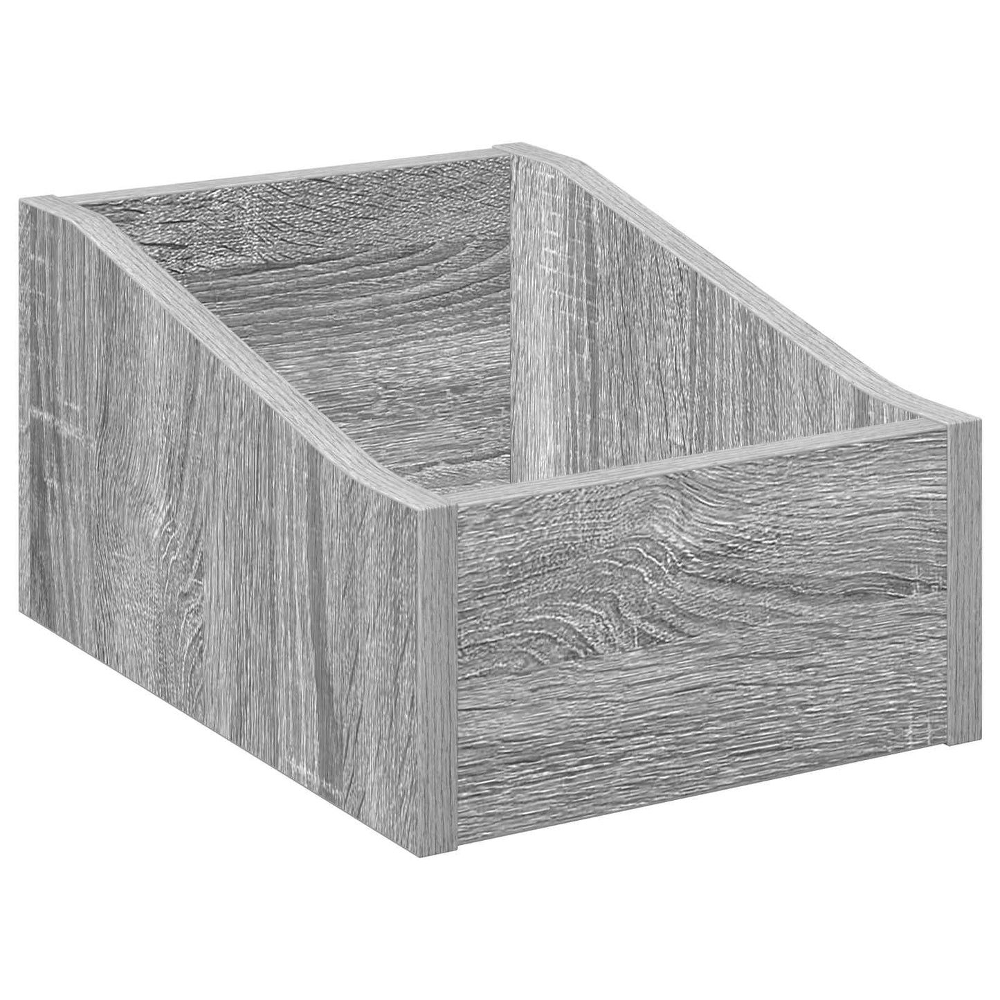 LP pladeæske 2 stk. Grå Sonoma 23 x 33 x 16 cm Konstrueret træ