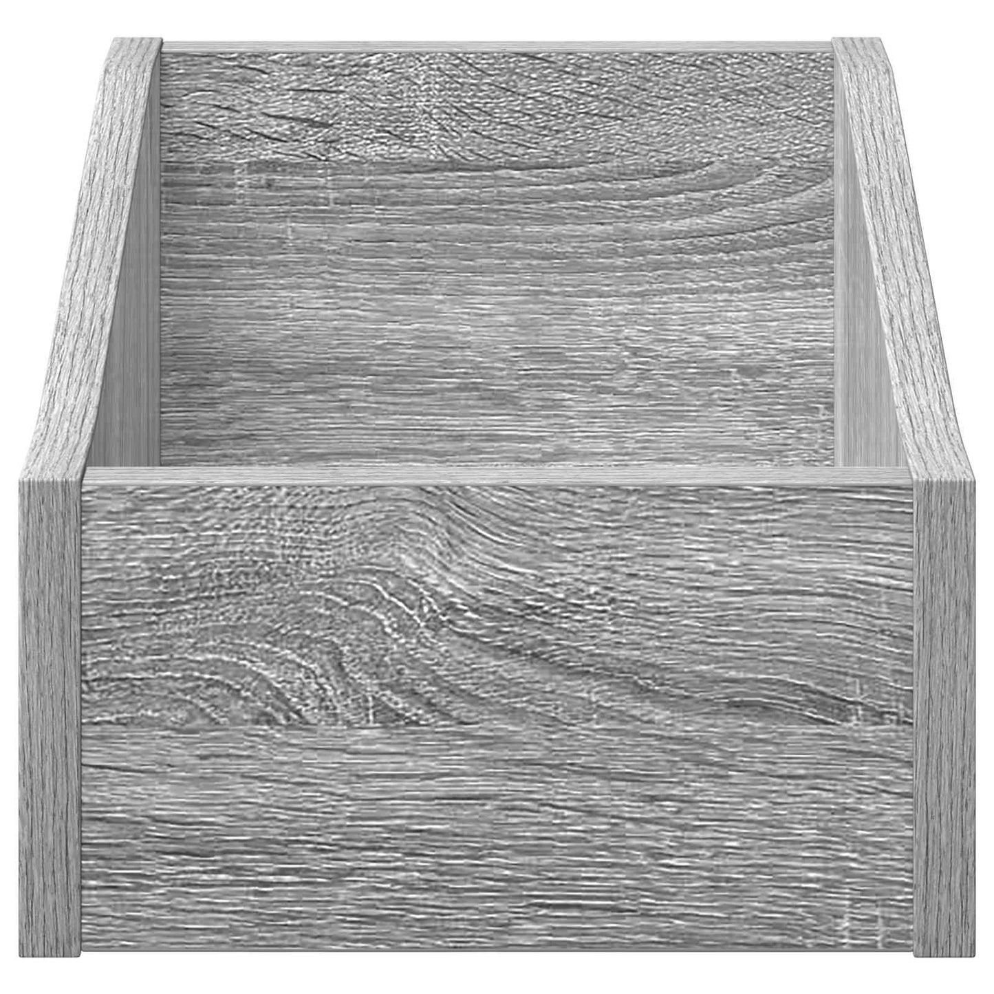 LP pladeæske 2 stk. Grå Sonoma 23 x 33 x 16 cm Konstrueret træ