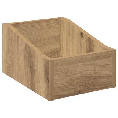 LP pladeæske Artisan-eg 23 x 33 x 16 cm Konstrueret træ