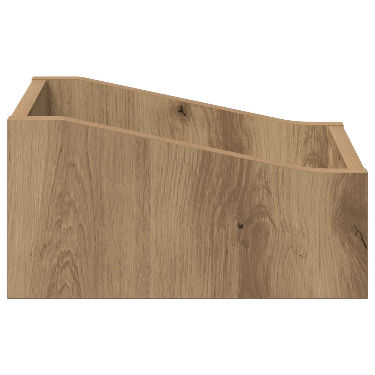 LP pladeæske Artisan-eg 23 x 33 x 16 cm Konstrueret træ
