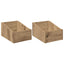LP pladeæske 2 stk. Artisan-eg 23 x 33 x 16 cm Konstrueret træ