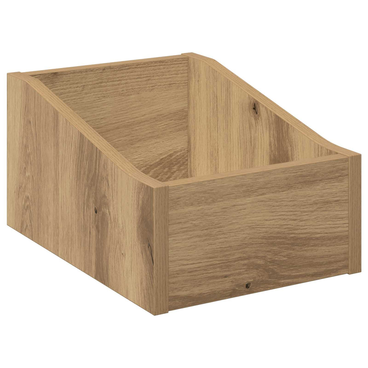 LP pladeæske 2 stk. Artisan-eg 23 x 33 x 16 cm Konstrueret træ