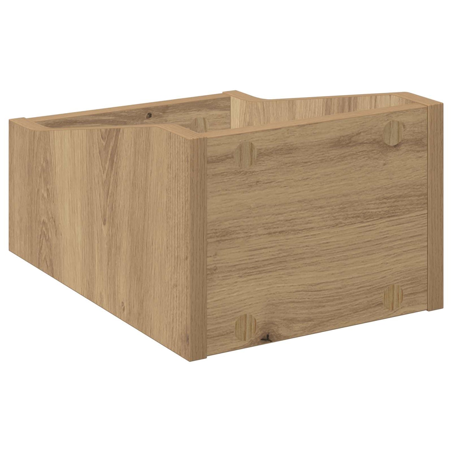 LP pladeæske 2 stk. Artisan-eg 23 x 33 x 16 cm Konstrueret træ