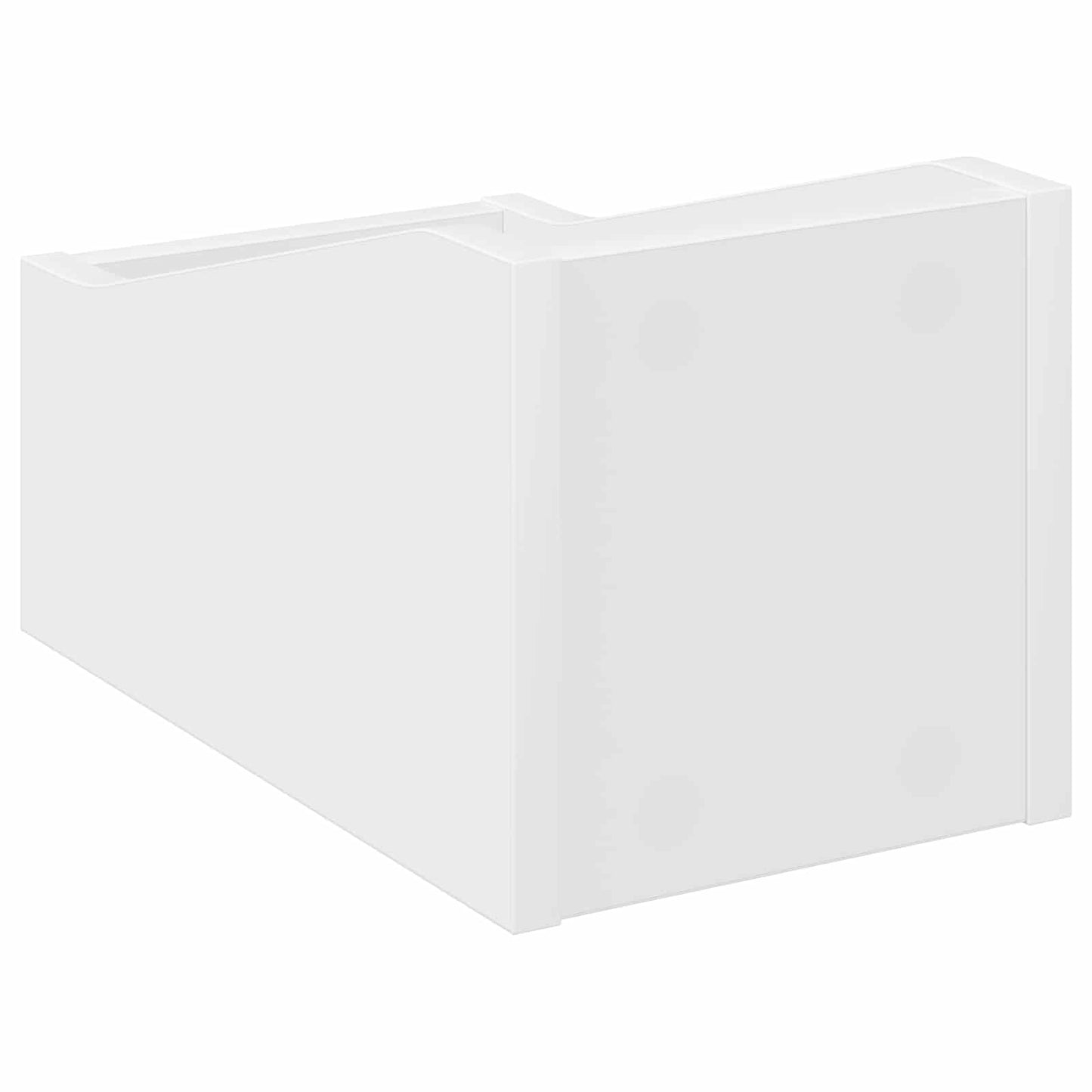 LP pladeæske Hvid 18 x 32 x 18 cm Konstrueret træ