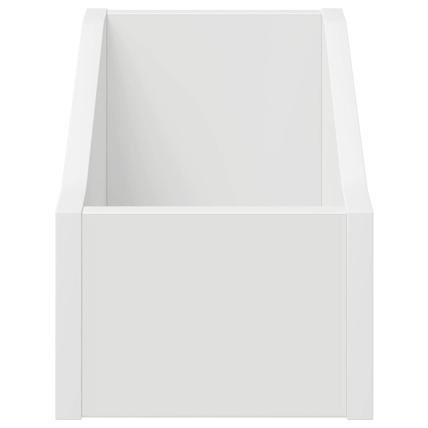 LP pladeæske Hvid 18 x 32 x 18 cm Konstrueret træ