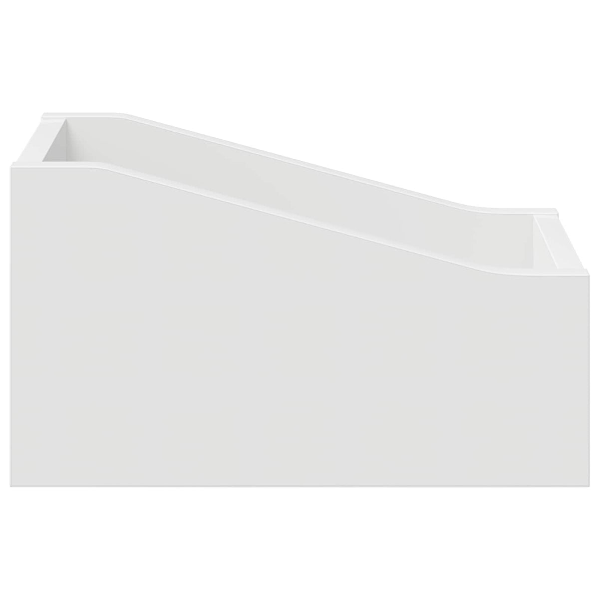 LP pladeæske Hvid 18 x 32 x 18 cm Konstrueret træ