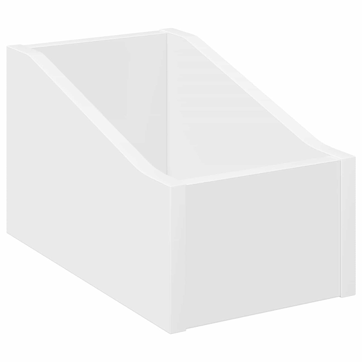 LP pladeæske 2 stk. Hvid 18 x 32 x 18 cm Konstrueret træ