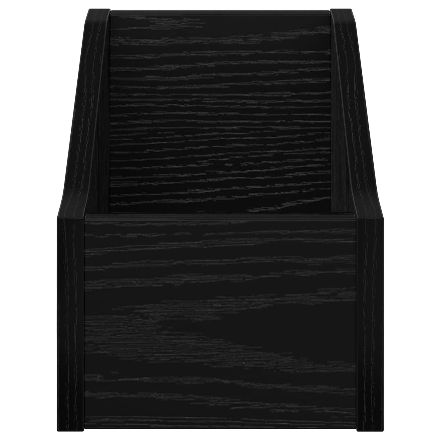 LP pladeæske Sort eg 18 x 32 x 18 cm Konstrueret træ