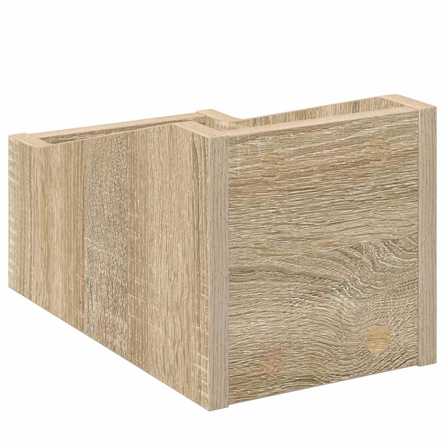 LP pladeæske Sonoma-eg 18 x 32 x 18 cm Konstrueret træ