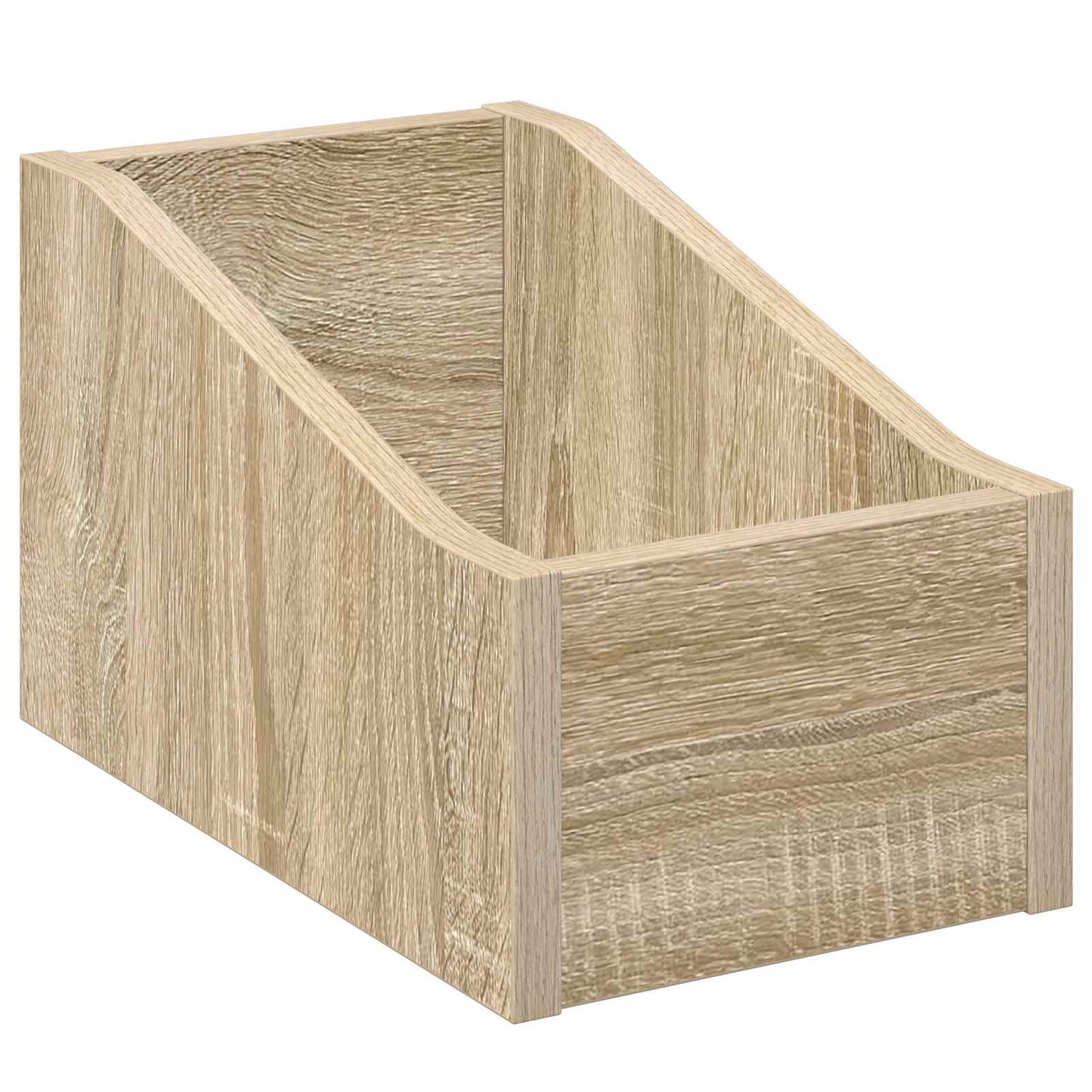 LP pladeæske 2 stk. Sonoma-eg 18 x 32 x 18 cm Konstrueret træ