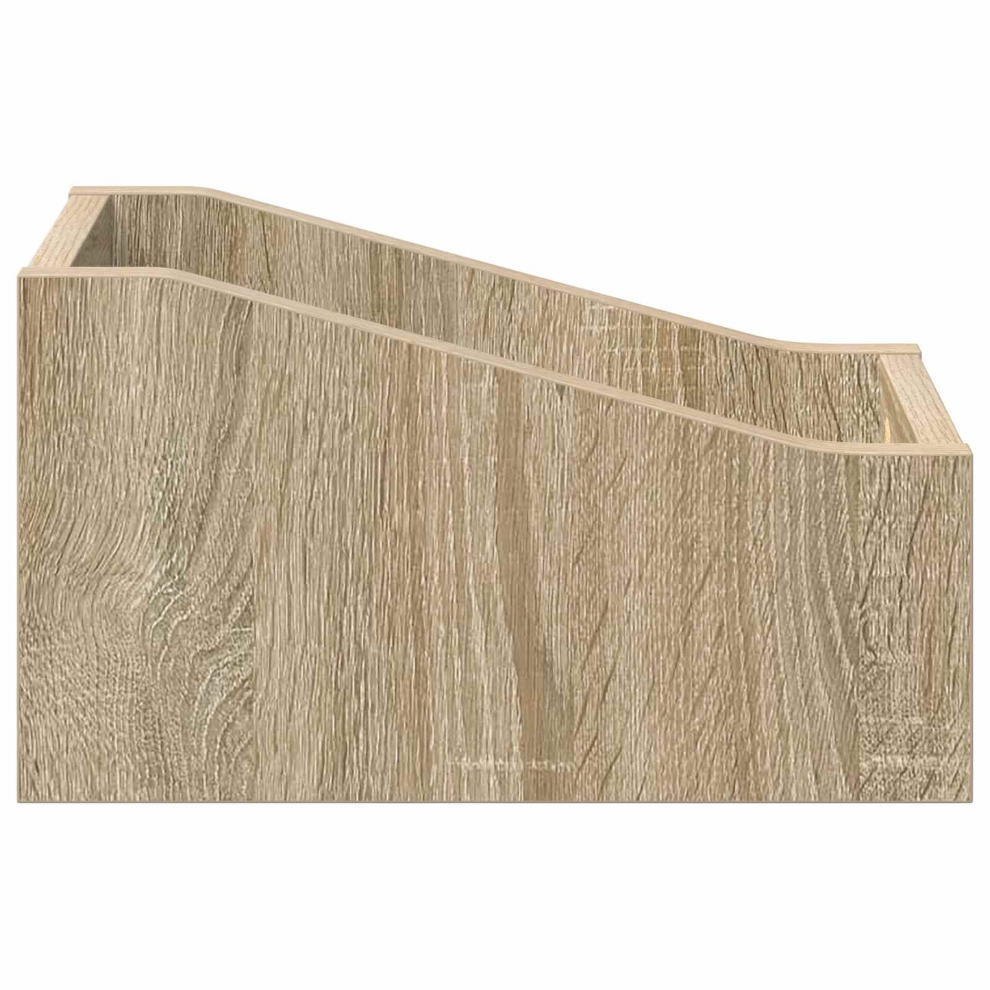 LP pladeæske 2 stk. Sonoma-eg 18 x 32 x 18 cm Konstrueret træ