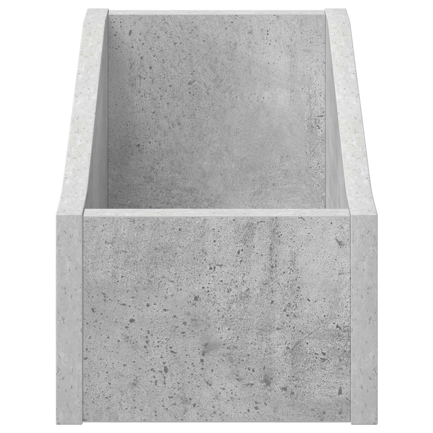 LP pladeæske 2 stk. Betongrå 18 x 32 x 18 cm Konstrueret træ