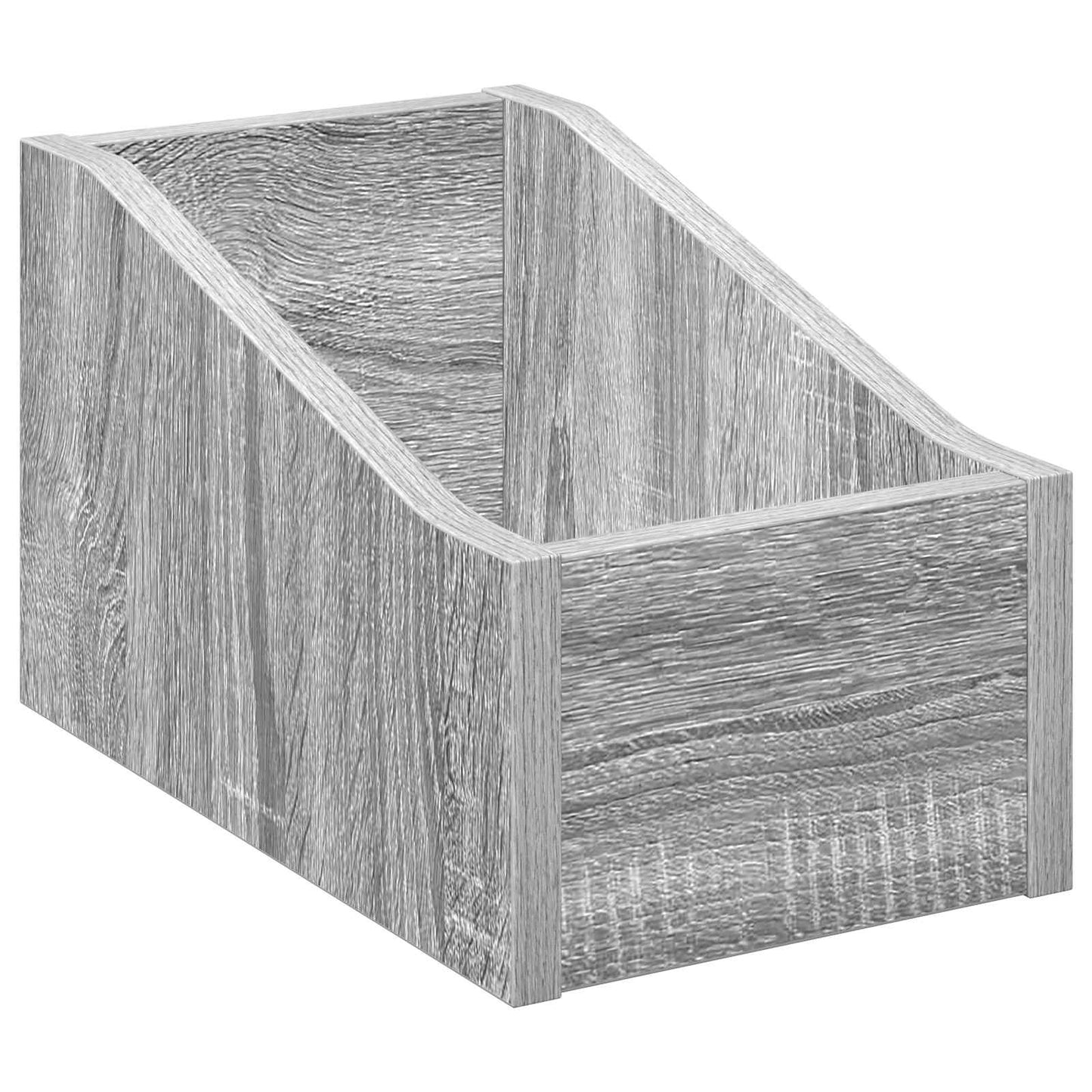 LP pladeæske Grå Sonoma 18 x 32 x 18 cm Konstrueret træ