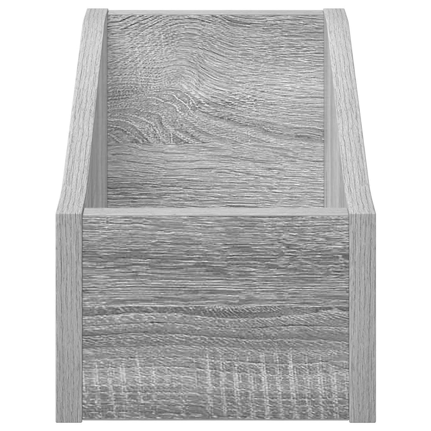 LP pladeæske 2 stk. Grå Sonoma 18 x 32 x 18 cm Konstrueret træ