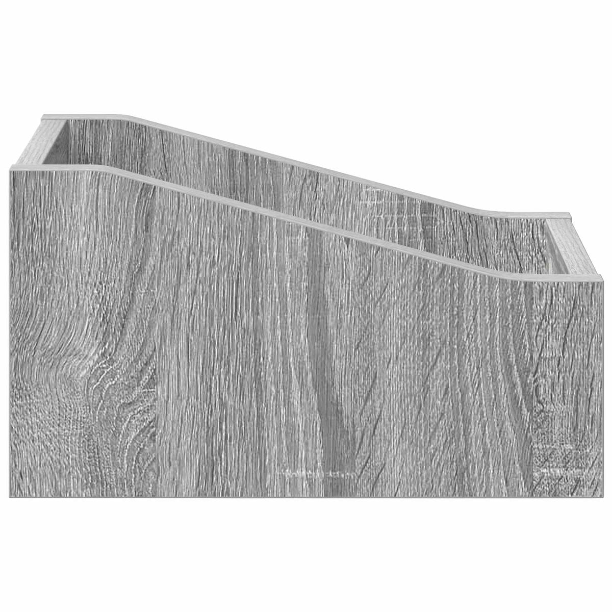 LP pladeæske 2 stk. Grå Sonoma 18 x 32 x 18 cm Konstrueret træ