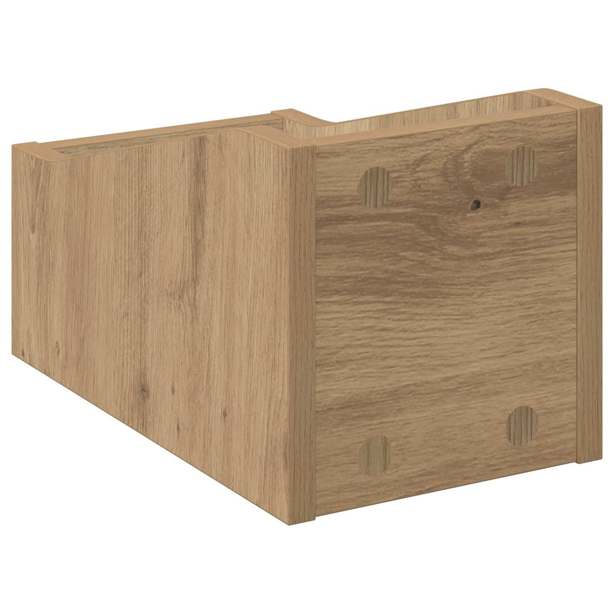 LP pladeæske Artisan-eg 18 x 32 x 18 cm Konstrueret træ