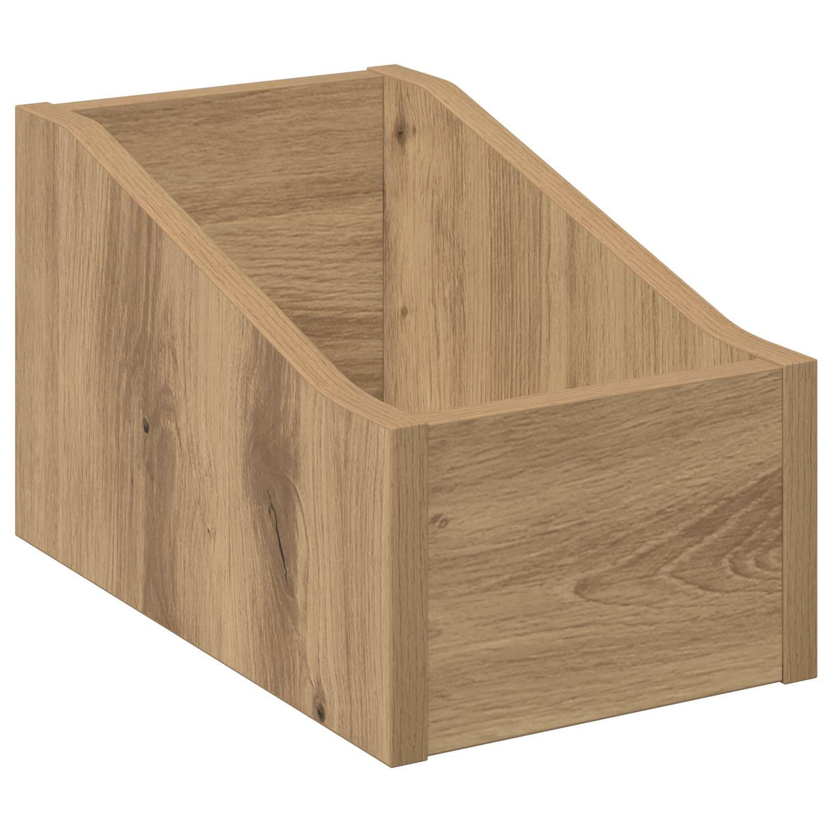 LP pladeæske 2 stk. Artisan-eg 18 x 32 x 18 cm Konstrueret træ