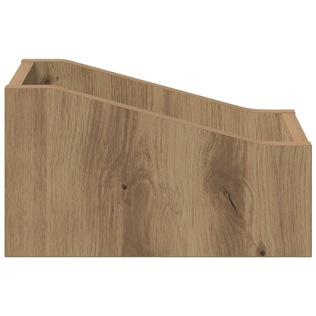 LP pladeæske 2 stk. Artisan-eg 18 x 32 x 18 cm Konstrueret træ
