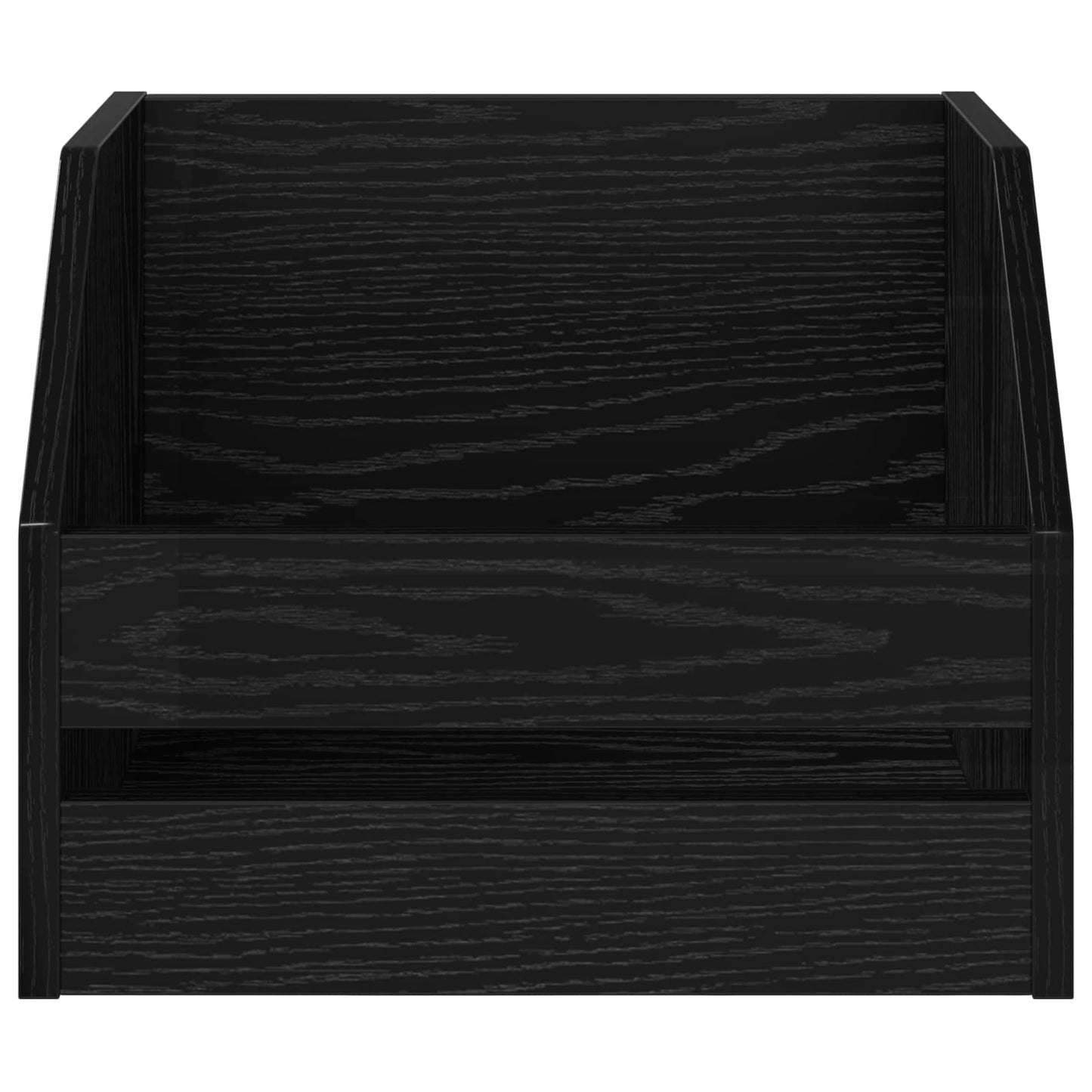 Vinylalbum kasse Sort eg 38 x 30 x 29 cm Konstrueret træ
