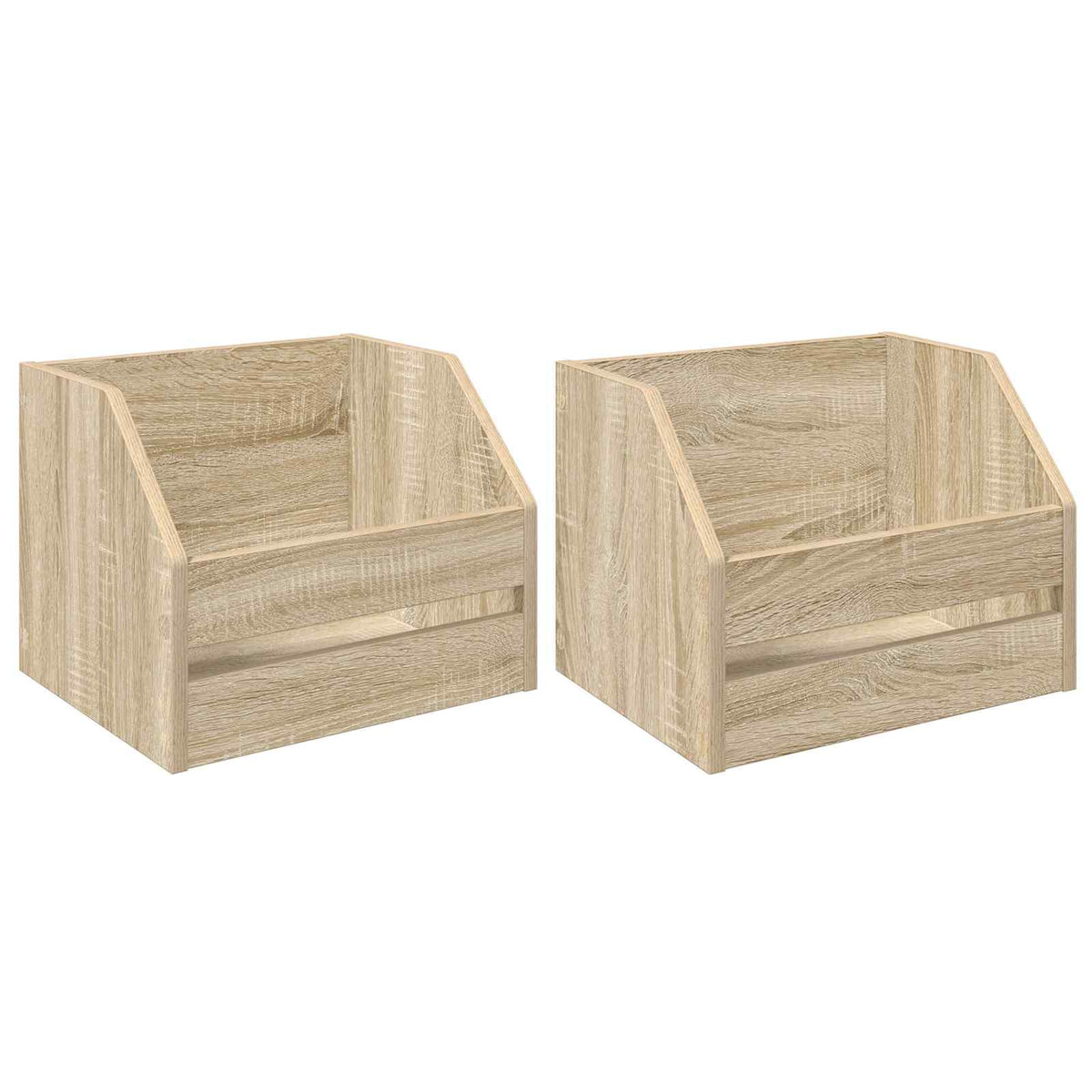 Vinylalbum kasse 2 stk. Sonoma-eg 38 x 30 x 29 cm